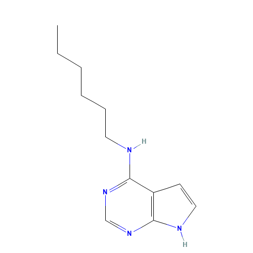N-Hexyl-7H-pyrrolo[2,3-d]pyrimidin-4-amine (CAS: 57357-98-9) - Related Chemical Product