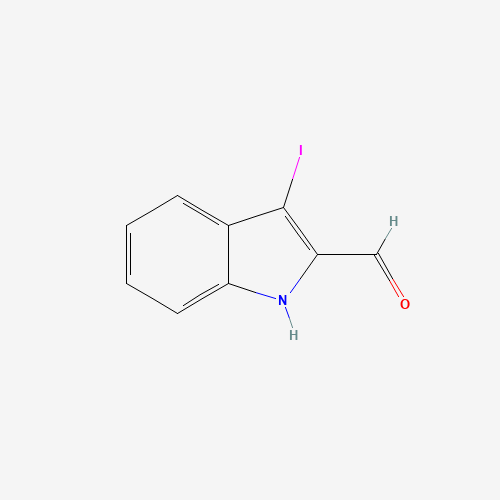 3-Iodo-1H-indole-2-carbaldehyde (CAS: 176327-44-9) - Chemical Structure and Molecular Formula 