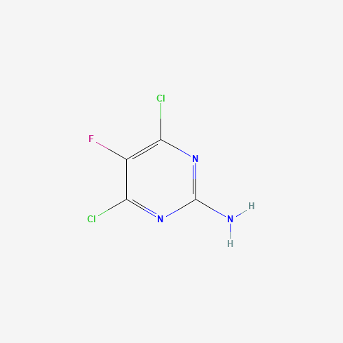 4,6-Dichloro-5-fluoropyrimidin-2-amine (CAS: 15598-33-1) - Chemical Structure and Molecular Formula 