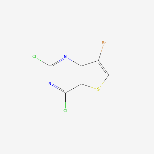 7-Bromo-2,4-dichlorothieno[3,2-d]pyrimidine (CAS: 41102-25-4) - Chemical Structure and Molecular Formula 