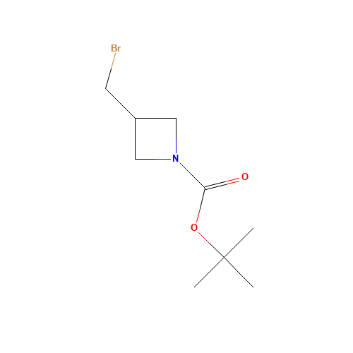 1-Boc-3-(bromomethyl)azetidine (CAS: 253176-93-1) - Chemical Structure and Molecular Formula 