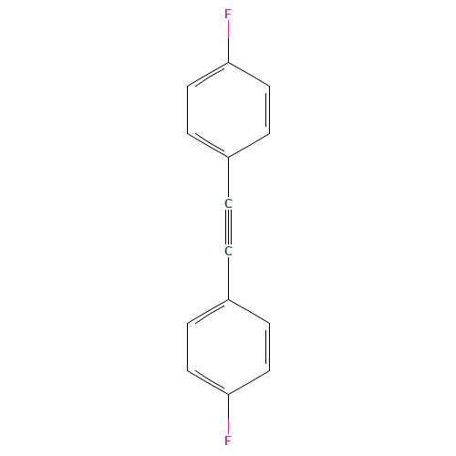4,4'-Difluorodiphenylacetylene (CAS: 5216-31-9) - Chemical Structure and Molecular Formula 