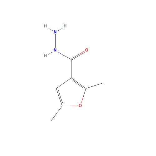 2,5-Dimethyl-3-furohydrazide hydrochloride (CAS: 159881-93-3) - Chemical Structure and Molecular Formula 
