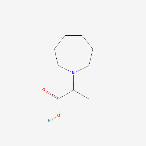 2-Azepan-1-ylpropanoic acid hydrochloride (CAS: 302914-01-8) - Chemical Structure and Molecular Formula 