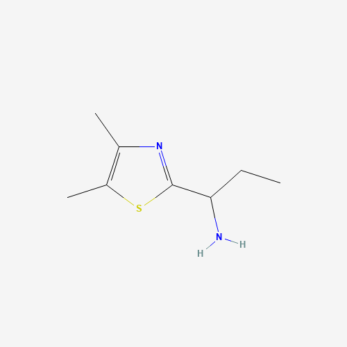 [1-(4,5-Dimethyl-1,3-thiazol-2-yl)propyl]amine dihydrochloride (CAS: 1017132-19-2) - Chemical Structure and Molecular Formula 