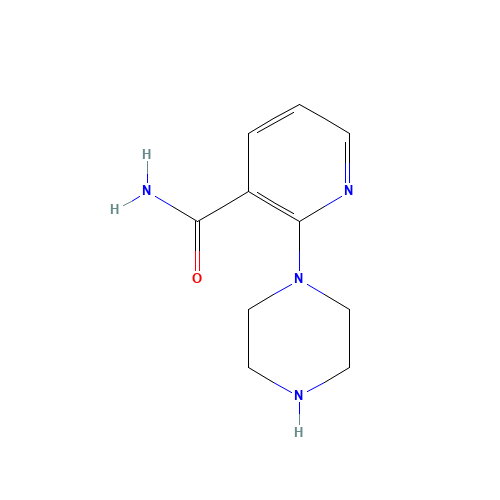 2-Piperazin-1-ylnicotinamide dihydrochloride (CAS: 87394-64-7) - Chemical Structure and Molecular Formula 