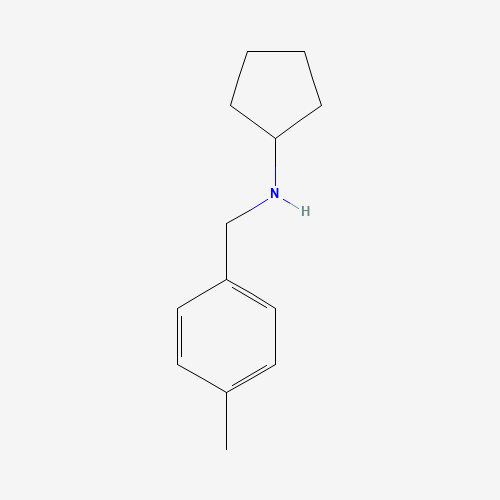 N-(4-Methylbenzyl)cyclopentanamine hydrochloride (CAS: 70000-57-6) - Chemical Structure and Molecular Formula 