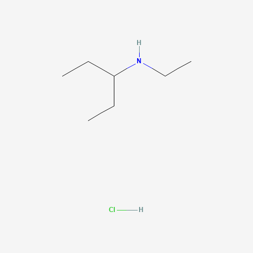 N-Ethylpentan-3-amine hydrochloride (CAS: 39190-77-7) - Chemical Structure and Molecular Formula 