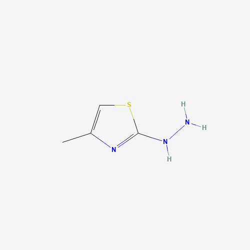2-Hydrazino-4-methyl-1,3-thiazole hydrochloride (CAS: 78886-45-0) - Chemical Structure and Molecular Formula 