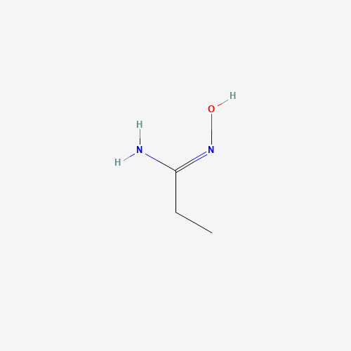 (1Z)-N'-Hydroxypropanimidamide hydrochloride (CAS: 29335-36-2) - Chemical Structure and Molecular Formula 