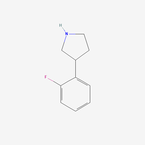 3-(2-Fluorophenyl)pyrrolidine hydrochloride (CAS: 885277-79-2) - Chemical Structure and Molecular Formula 