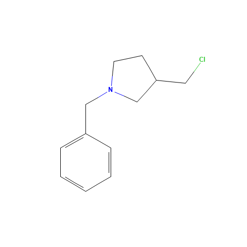 1-Benzyl-3-(chloromethyl)pyrrolidine hydrochloride (CAS: 51535-01-4) - Chemical Structure and Molecular Formula 
