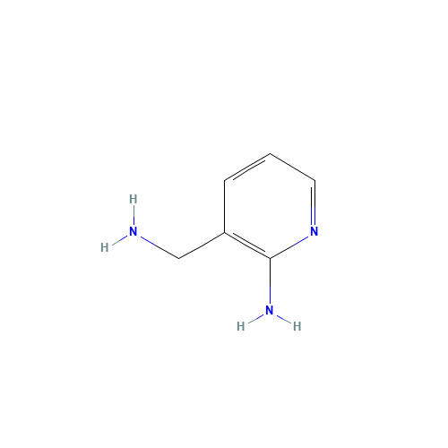 3-(Aminomethyl)pyridin-2-amine (CAS: 144288-48-2) - Chemical Structure and Molecular Formula 