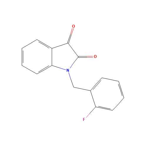 1-(2-Fluorobenzyl)-1H-indole-2,3-dione (CAS: 346640-52-6) - Related Chemical Product