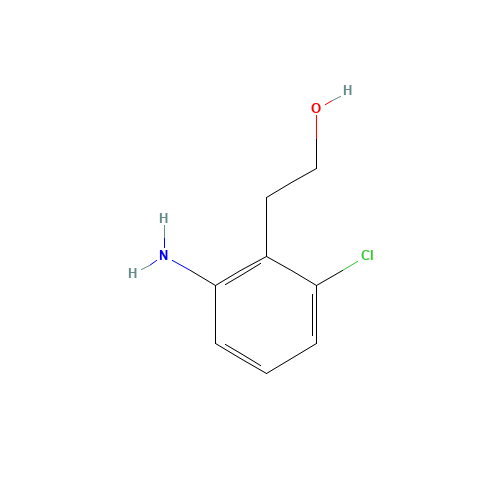 2-(2-Amino-6-chlorophenyl)ethanol (CAS: 100376-53-2) - Chemical Structure and Molecular Formula 