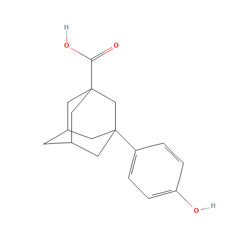 3-(4-Hydroxyphenyl)adamantane-1-carboxylic acid (CAS: 56531-55-6) - Related Chemical Product