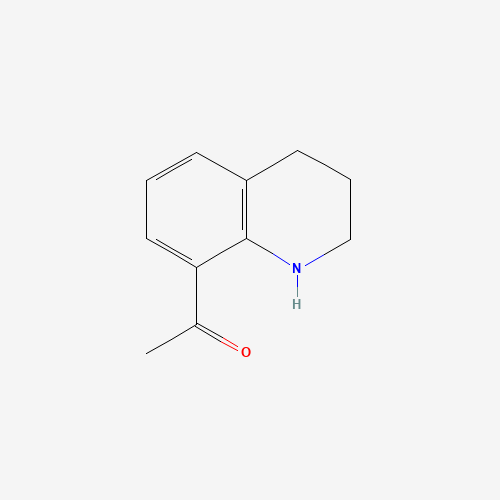 1-(1,2,3,4-Tetrahydroquinolin-8-yl)ethanone (CAS: 890093-80-8) - Chemical Structure and Molecular Formula 