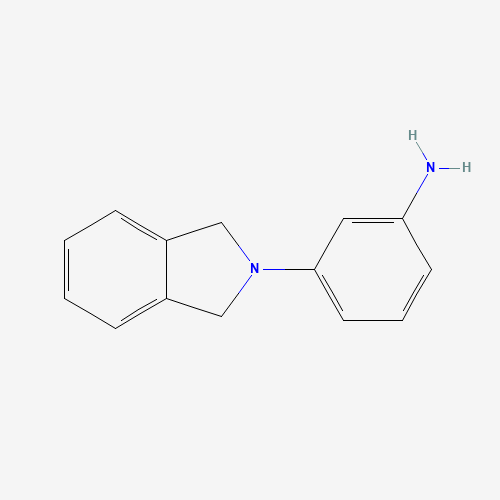 [3-(1,3-Dihydro-2H-isoindol-2-yl)phenyl]amine (CAS: 1160263-98-8) - Chemical Structure and Molecular Formula 