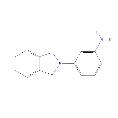 [3-(1,3-Dihydro-2H-isoindol-2-yl)phenyl]amine (CAS: 1160263-98-8) - Chemical Structure and Molecular Formula 
