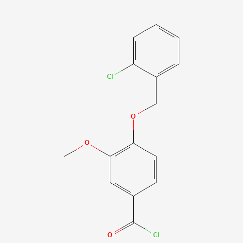 4-[(2-Chlorobenzyl)oxy]-3-methoxybenzoyl chloride (CAS: 381205-83-0) - Related Chemical Product