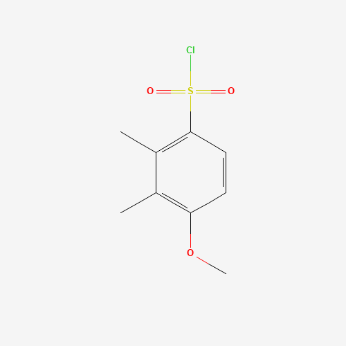 4-Methoxy-2,3-dimethylbenzenesulfonyl chloride (CAS: 90416-51-6) - Chemical Structure and Molecular Formula 