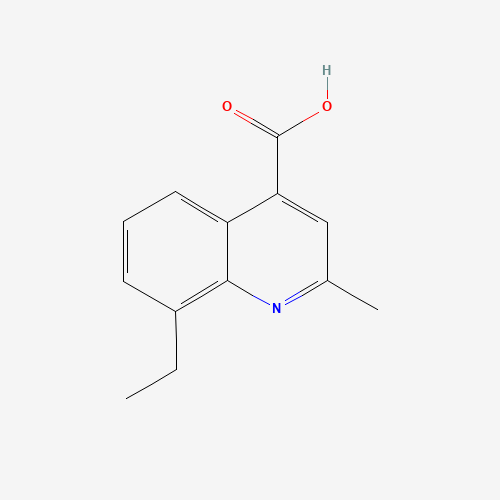 8-Ethyl-2-methylquinoline-4-carboxylic acid (CAS: 288151-72-4) - Chemical Structure and Molecular Formula 