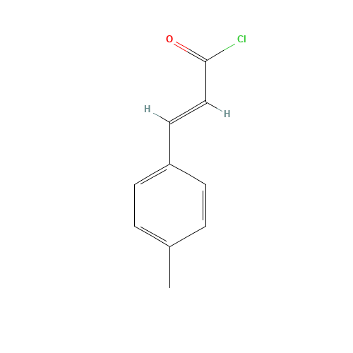(2E)-3-(4-Methylphenyl)acryloyl chloride (CAS: 13565-07-6) - Chemical Structure and Molecular Formula 