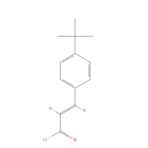 (2E)-3-(4-tert-Butylphenyl)acryloyl chloride (CAS: 176690-89-4) - Chemical Structure and Molecular Formula 