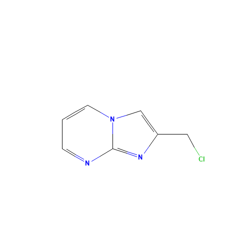 2-(Chloromethyl)imidazo[1,2-a]pyrimidine (CAS: 57892-71-4) - Chemical Structure and Molecular Formula 