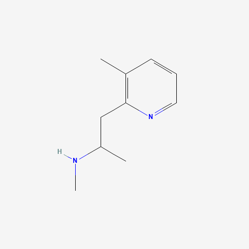 N-Methyl-1-(3-methylpyridin-2-yl)propan-2-amine (CAS: 937638-36-3) - Chemical Structure and Molecular Formula 