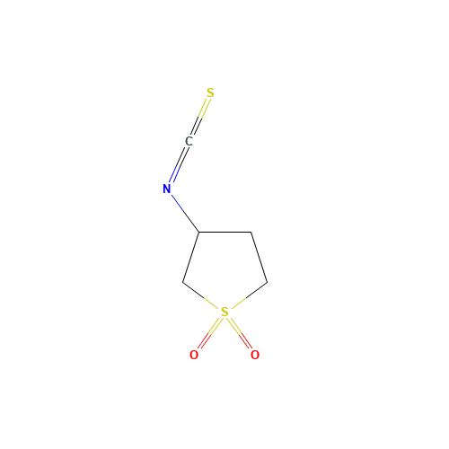 3-Isothiocyanatotetrahydrothiophene 1,1-dioxide (CAS: 85109-44-0) - Chemical Structure and Molecular Formula 