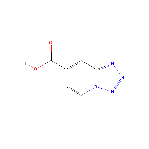 Tetrazolo[1,5-a]pyridine-7-carboxylic acid (CAS: 120613-46-9) - Chemical Structure and Molecular Formula 