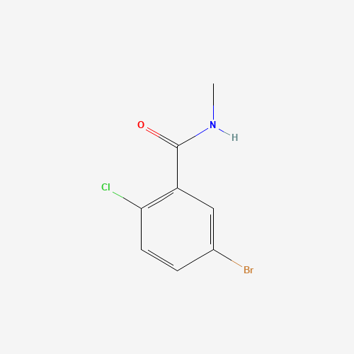 5-Bromo-2-chloro-N-methylbenzamide (CAS: 435273-54-4) - Chemical Structure and Molecular Formula 