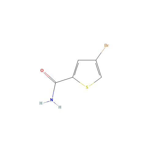 4-Bromothiophene-2-carboxamide (CAS: 83933-17-9) - Chemical Structure and Molecular Formula 