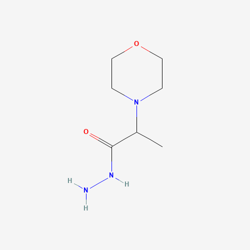 2-Morpholin-4-ylpropanohydrazide (CAS: 32418-66-9) - Chemical Structure and Molecular Formula 