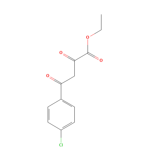 Ethyl 4-(4-chlorophenyl)-2,4-dioxobutanoate (CAS: 5814-38-0) - Chemical Structure and Molecular Formula 