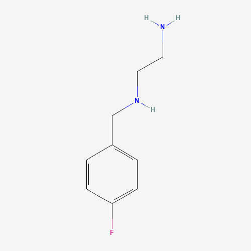N-(4-Fluorobenzyl)ethane-1,2-diamine (CAS: 2070-85-1) - Chemical Structure and Molecular Formula 