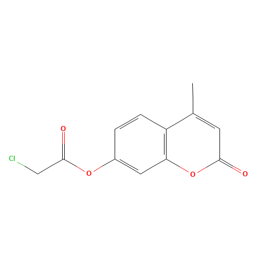 4-Methyl-2-oxo-2H-chromen-7-yl chloroacetate (CAS: 105738-24-7) - Chemical Structure and Molecular Formula 