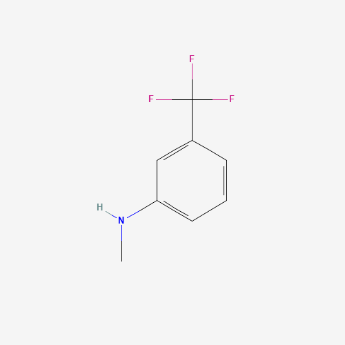 N-Methyl-3-(trifluoromethyl)aniline (CAS: 2026-70-2) - Chemical Structure and Molecular Formula 