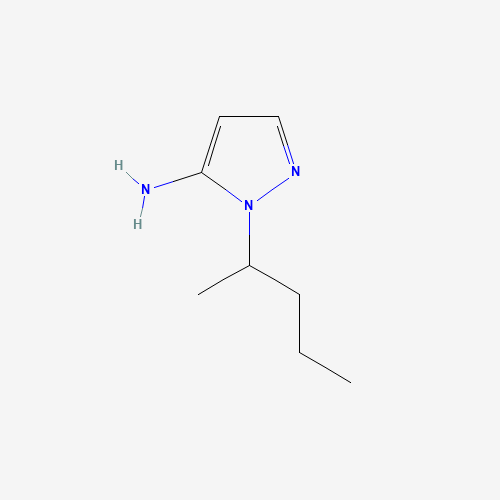 1-(1-Methylbutyl)-1H-pyrazol-5-amine (CAS: 1015845-66-5) - Chemical Structure and Molecular Formula 