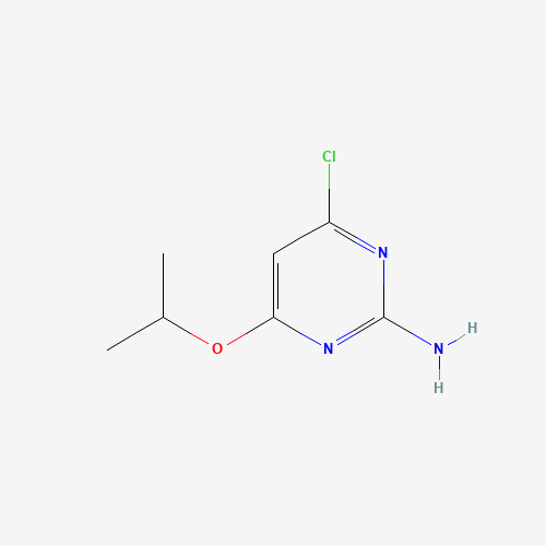 4-Chloro-6-isopropoxypyrimidin-2-amine (CAS: 89728-45-0) - Chemical Structure and Molecular Formula 