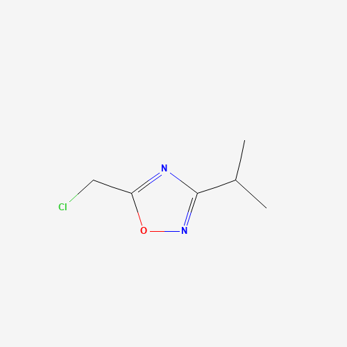 5-(Chloromethyl)-3-isopropyl-1,2,4-oxadiazole (CAS: 54042-97-6) - Chemical Structure and Molecular Formula 