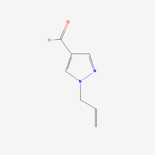 1-Allyl-1H-pyrazole-4-carbaldehyde (CAS: 78758-36-8) - Chemical Structure and Molecular Formula 