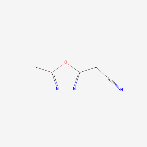 (5-Methyl-1,3,4-oxadiazol-2-yl)acetonitrile chemical structure (5-Methyl-1,3,4-oxadiazol-2-yl)acetonitrile (CAS: 130781-63-4) - Chemical Structure and Molecular Formula