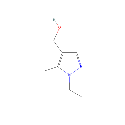 (1-Ethyl-5-methyl-1H-pyrazol-4-yl)methanol (CAS: 494214-31-2) - Chemical Structure and Molecular Formula 