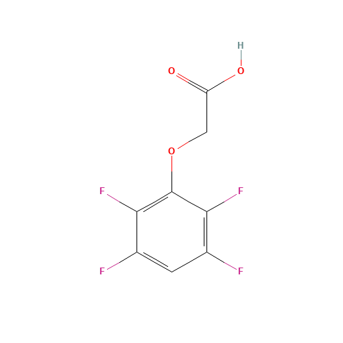 (2,3,5,6-Tetrafluorophenoxy)acetic acid (CAS: 14742-39-3) - Chemical Structure and Molecular Formula 