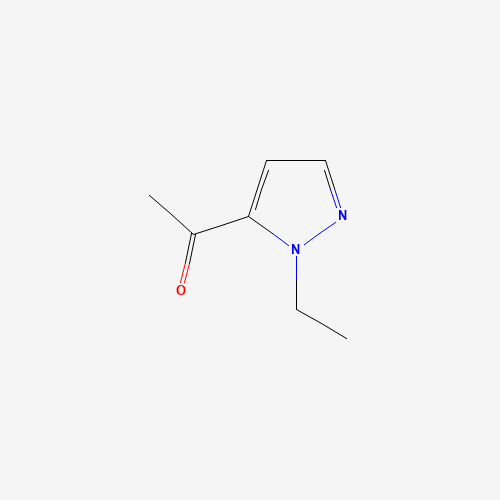 1-(1-Ethyl-1H-pyrazol-5-yl)ethanone (CAS: 946655-79-4) - Chemical Structure and Molecular Formula 