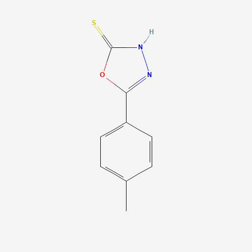 5-(4-Methylphenyl)-1,3,4-oxadiazole-2-thiol (CAS: 31130-15-1) - Chemical Structure and Molecular Formula 