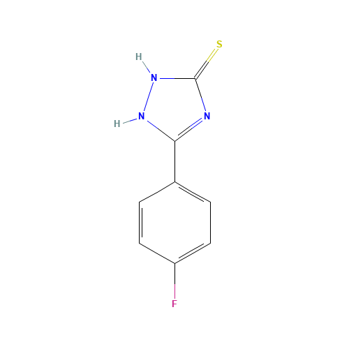 5-(4-Fluorophenyl)-4H-1,2,4-triazole-3-thiol (CAS: 114058-91-2) - Chemical Structure and Molecular Formula 