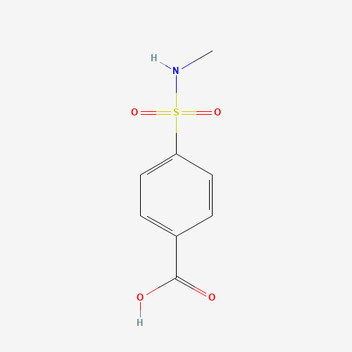4-[(Methylamino)sulfonyl]benzoic acid (CAS: 10252-63-8) - Chemical Structure and Molecular Formula 